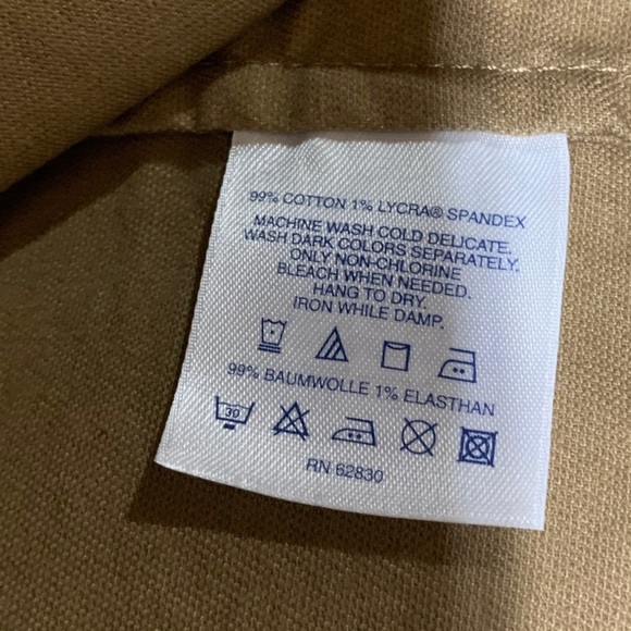 Lands End Lighthouse Tan Button Front Crop Jacket - Picture 9 of 10